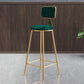 Nordic Glam Bar Stool Round Counter Bar-Stool with Metal Legs Clearhalo 'Bar Furniture' 'Bar Stools' 'bar_stools' 'furn' 'furn_bar_stools' 'Furniture' 'furniture_bar_stools' 'Kitchen & Dining Furniture' 1200x1200_c6d5adf6-19c5-483b-b0c2-b403f3066dfe