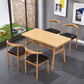Manufactured Wood 3/5 Pcs Dinette Set with Matte Finish Dining Table and Chairs