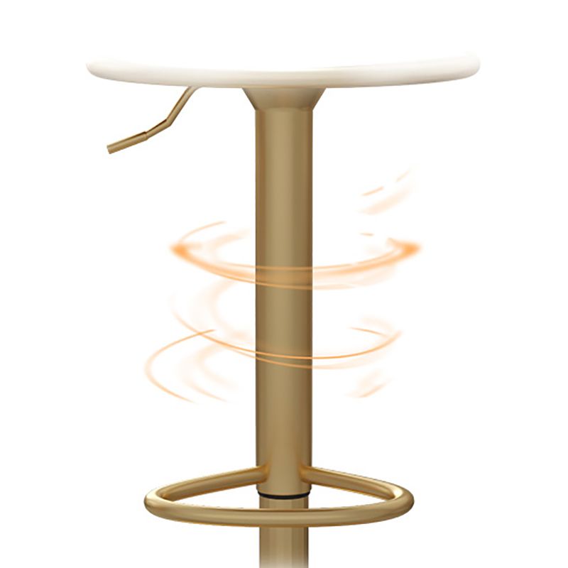 Glam Style Bar-stool with Adjustable Height Swivel Footrest Barstools for Counter Bar Clearhalo 'Bar Furniture' 'Bar Stools' 'bar_stools' 'furn' 'furn_bar_stools' 'furniture_bar_stools' 'Kitchen & Dining Furniture' 'kitchen&dining_furn' 'kitchen' 'kitchen_furn' Furniture' 1200x1200_c6d6398a-c5a7-40c6-bccd-e4b1ff7a3b32