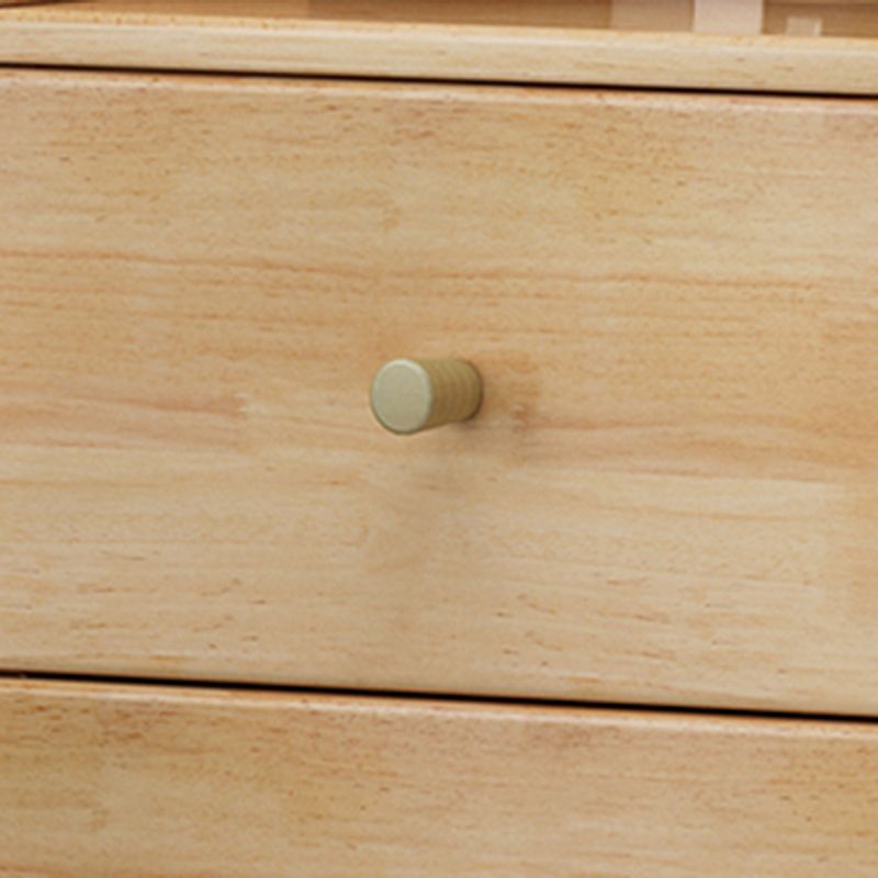 73,23 "Alta cassetta angolare a 4 cassetti, cassa di accento di legno con ripiani