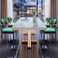Metal Traditional Luxury Rectangle Dining Table Sintered Stone Top Table with Trestle Clearhalo ' dining_table' 'Dining Tables & Seating' 'Dining Tables' 'furn' 'furn_dining_table' 'Furniture' 'furniture_dining_table' 'Kitchen & Dining Furniture' 'kitchen&dining_furn' 'kitchen' 'kitchen_dining_table' 1200x1200_c6d68a09-9aeb-4f85-ae57-e29e8c54bb7f