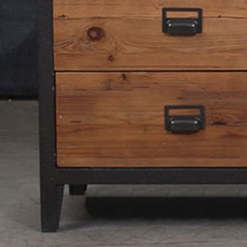 Madera sólida de cofre de almacenamiento tradicional de 13.65 pulgadas de ancho