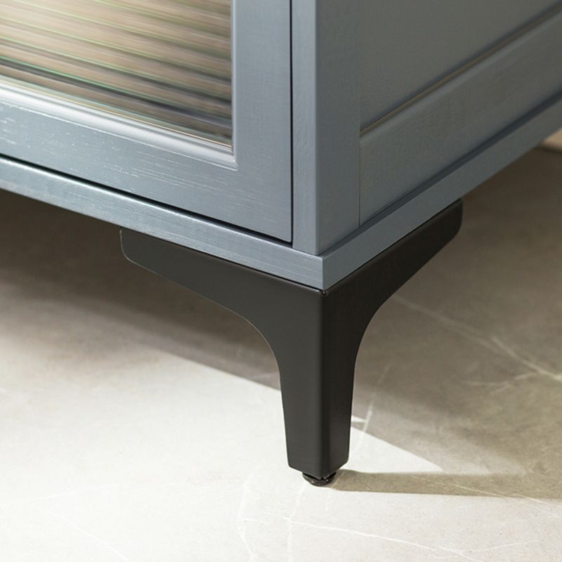 Contemporary Dining Server Grey Bamboo Buffet Server for Living Room Clearhalo 'buffet_sideboard' 'Buffets & Sideboards' 'furn' 'furn_buffet_sideboard' 'Furniture' 'Kitchen & Dining Furniture' 1200x1200_c6d8dd51-055c-4209-bb3d-d40977e360df