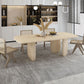 Set da pranzo in stile moderno Tavolo da pranzo rettangolare in legno di pino da 1/4/5 pezzi per cucina