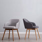 Contemporary Beech Solid Back Arm Chair Matte Finish Upholstered Dining Chair Clearhalo ' kitchen&dining_furn' 'Dining Chairs' 'Dining Tables & Seating' 'dining_chair' 'Furniture' 'furniture_dining_chair' 'Kitchen & Dining Furniture' 'kitchen' 1200x1200_c6de33f1-b006-4d44-83f5-78aba99bf2e9