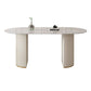 Oval Sintered Stone Dining Table Modern Table in White with Metal Double Pedestal Clearhalo ' dining_table' 'Dining Tables & Seating' 'Dining Tables' 'furn' 'furn_dining_table' 'Furniture' 'furniture_dining_table' 'Kitchen & Dining Furniture' 'kitchen&dining_furn' 'kitchen' 'kitchen_dining_table' 1200x1200_c6decb19-6c49-421b-95d4-7a1574f86fab