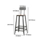 Juego de mesa de Bar Industrial de 1/6/9/11 piezas, mesa de mostrador rectangular de madera de pino con taburetes