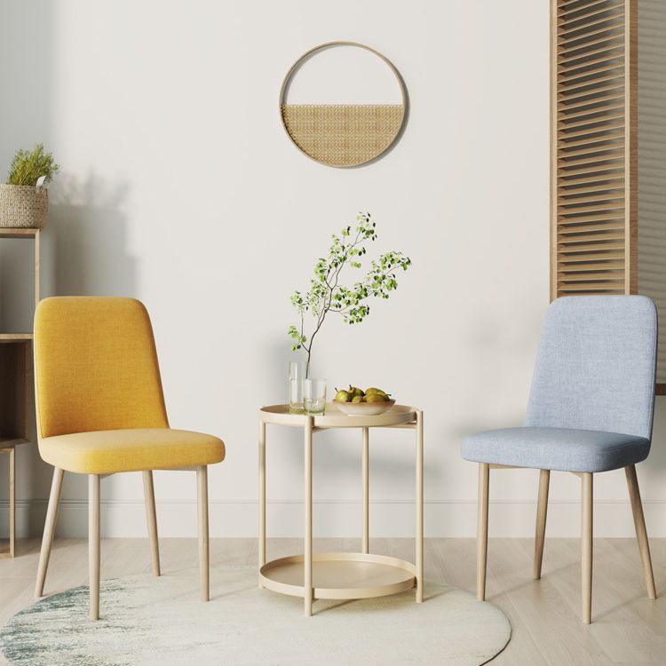 Fabric Dining Side Chairs Glam Style Parsons Chair of 16'' Wide for Kitchen Clearhalo ' kitchen&dining_furn' 'Dining Chairs' 'Dining Tables & Seating' 'dining_chair' 'Furniture' 'furniture_dining_chair' 'Kitchen & Dining Furniture' 'kitchen' 1200x1200_c6e0930a-30bc-4b96-bb85-a636de40483b