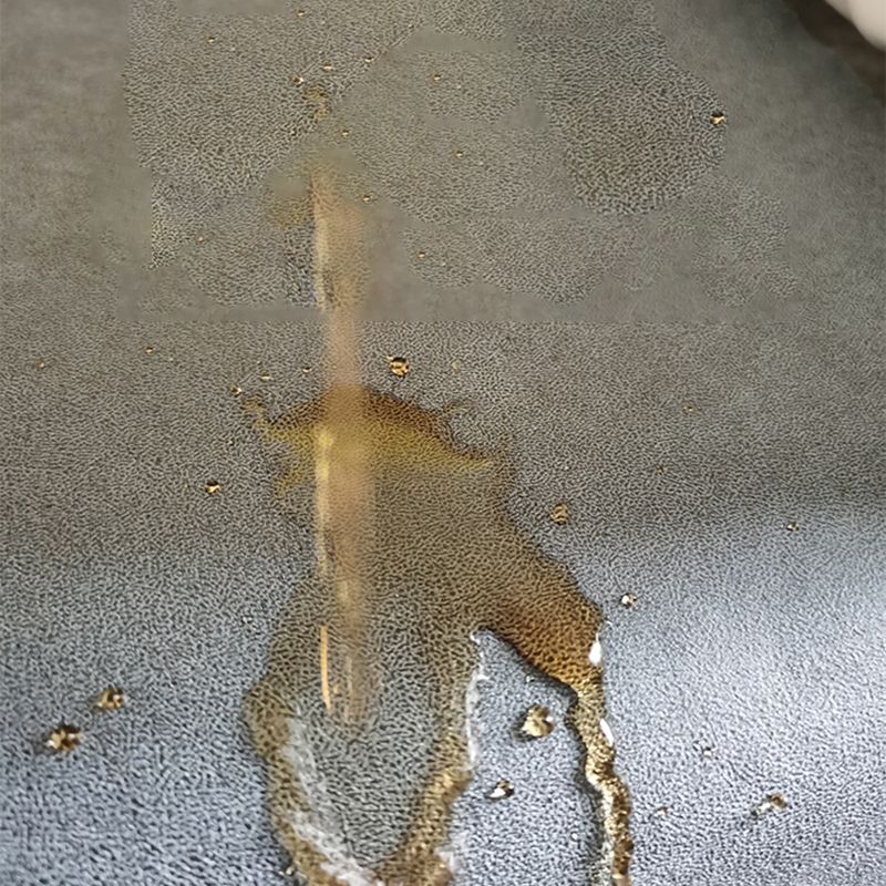 Camino de cama resistente a manchas de cuero sintética de brazo cuadrado contemporáneo