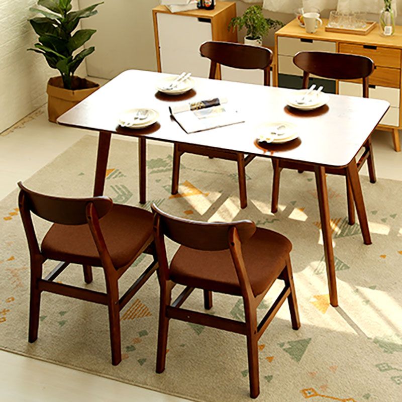 Modern Upholstered Home Side Chair Open Back Matte Finish Dining Chair Clearhalo ' kitchen&dining_furn' 'Dining Chairs' 'Dining Tables & Seating' 'dining_chair' 'Furniture' 'furniture_dining_chair' 'Kitchen & Dining Furniture' 'kitchen' 1200x1200_c6e46cc6-fbd8-42bd-b3ef-4484211a425b