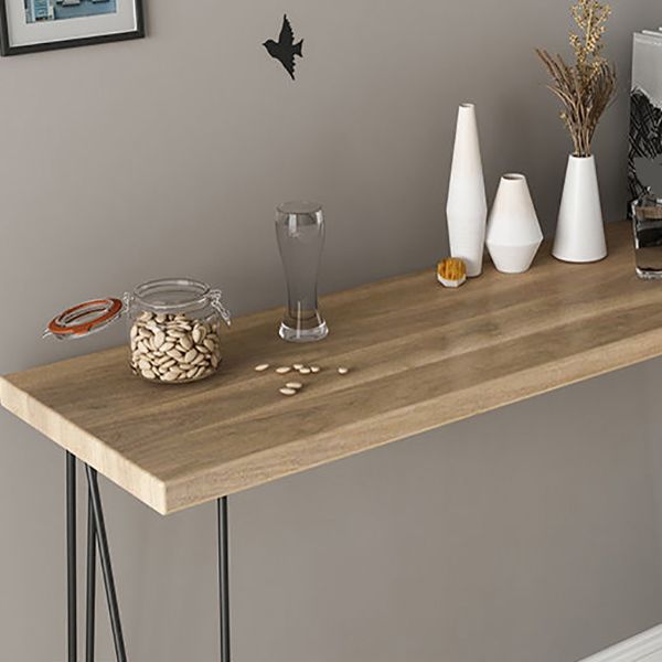 Tavolo da console in legno massiccio rettangolo tavolo accento cornice per la sala