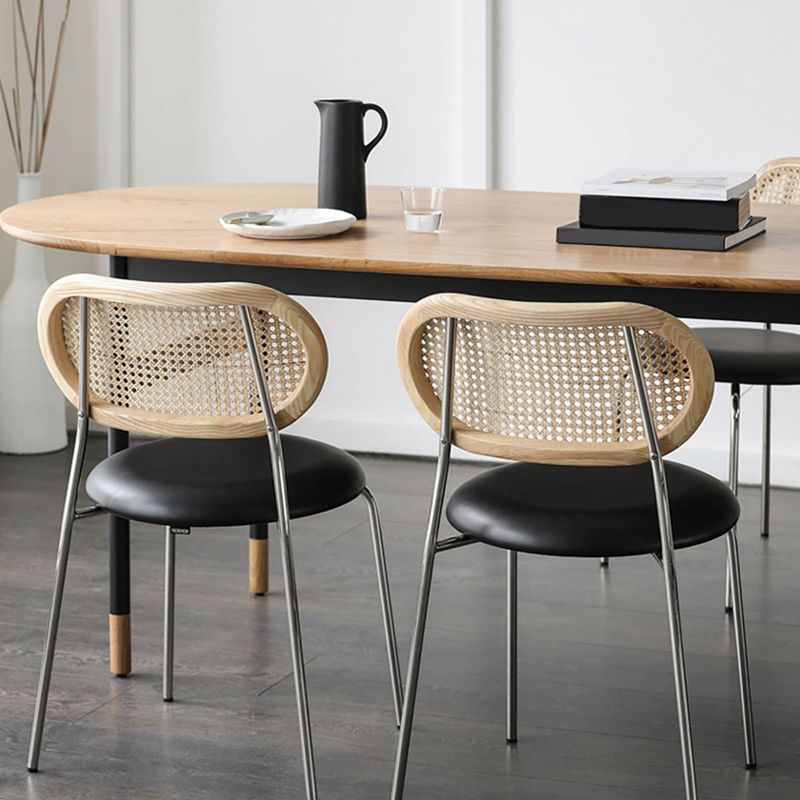 Armless Dining Chairs Industrial Kitchen Side Chairs for Dining Room Clearhalo 'Dining Chairs' 'Dining Tables & Seating' 'dining_chair' 'furn' 'furn_dining_chair' 'Furniture' 'Kitchen & Dining Furniture' 1200x1200_c6ea114d-b34b-4a67-a8dd-159ecaa9a211