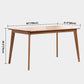 Contemporary Rectangle Dining Table Oak Solid Wood Table with 4 Legs for Home Kitchen Dinner Clearhalo ' dining_table' 'Dining Tables & Seating' 'Dining Tables' 'furn' 'furn_dining_table' 'Furniture' 'furniture_dining_table' 'Kitchen & Dining Furniture' 'kitchen&dining_furn' 'kitchen' 'kitchen_dining_table' 1200x1200_c6eb0ae4-a43f-4bc4-93f6-5cca249cf356