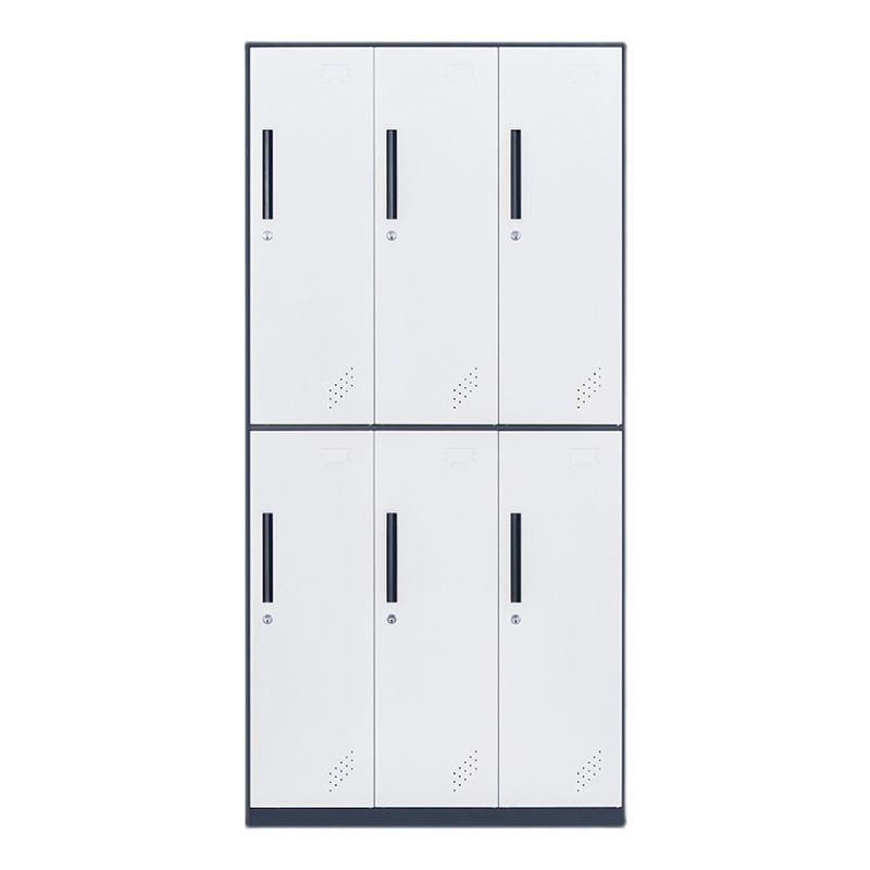 Contemporary Style Wardrobe Metal Home Wardrobe Closet with Doors Clearhalo 'Armoires & Wardrobes' 'armoires_wardrobes' 'Bedroom Furniture' 'furn' 'furn_armoires_wardrobes' 'Furniture' 1200x1200_c6ec7e22-40af-4f09-8a90-25e5e6edf695