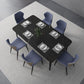 Rectangle Shape Industrial Dining Table Fixed Table with Sintered Stone Clearhalo 'Dining Tables & Seating' 'Dining Tables' 'dining_table' 'furn' 'furn_dining_table' 'Furniture' 'furniture_dining_table' 'Kitchen & Dining Furniture' 'kitchen' 'kitchen_dining_table' 1200x1200_c6ec991e-e6d5-4f6d-92cb-04e51a740cca