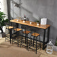 Brown Modern Style Solid Wood and Iron Table Dining Room Bar Table Clearhalo 'Bar Furniture' 'Bar Tables' 'bar_tables' 'furn' 'furn_bar_tables' 'Furniture' 'furniture_bar_tables' 'Kitchen & Dining Furniture' 1200x1200_c6ecb97e-d271-43ac-bd91-6e54a160223b