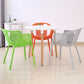 Scandinavian Dining Arm Chairs Plastic Slat Back Dining Armchair (Set of 4) Clearhalo ' kitchen&dining_furn' 'Dining Chairs' 'Dining Tables & Seating' 'dining_chair' 'furn' 'furn_dining_chair' 'Furniture' 'furniture_dining_chair' 'Kitchen & Dining Furniture' 'kitchen' 1200x1200_c6ed6562-bda7-4d64-a019-0ffd28e8e024