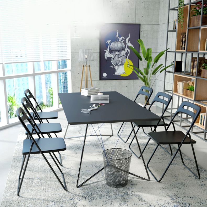 Modern Style Plastic Dining Armless Chairs Open Back Dining Side Chairs for Home Use Clearhalo ' kitchen&dining_furn' 'Dining Chairs' 'Dining Tables & Seating' 'dining_chair' 'furn' 'furn_dining_chair' 'Furniture' 'furniture_dining_chair' 'Kitchen & Dining Furniture' 'kitchen' 1200x1200_c6ee4630-7fb6-4322-8bad-5ce58b7f700b
