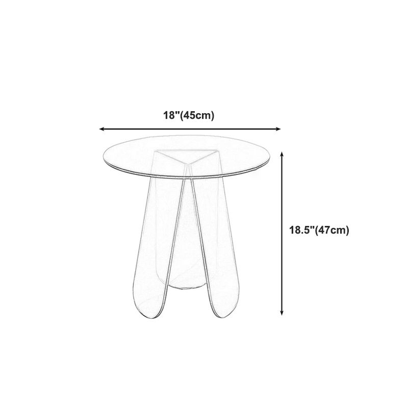 Modern Round/Elliptical Coffee Table Colored Plastic Cocktail Table Clearhalo 'Coffee & Accent Tables' 'Coffee Tables' 'coffee_tables' 'furn' 'furn_coffee_tables' 'Furniture' 'furniture_coffee_tables' 'Living Room Furniture' 1200x1200_c6ef1d48-fe58-453e-87a4-0f74d01cca17