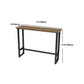 Juego de mesa de pub moderno de 1/2/4 piezas, mesa de mostrador de madera rectangular con taburetes