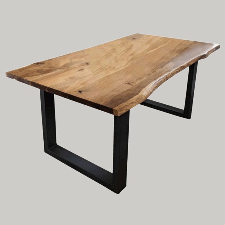Industrial Brown Rectangle Shape Dining Table Solid Wood Standard Dining Table for Kitchen Clearhalo ' dining_table' 'Dining Tables & Seating' 'Dining Tables' 'furn' 'furn_dining_table' 'Furniture' 'furniture_dining_table' 'Kitchen & Dining Furniture' 'kitchen&dining_furn' 'kitchen' 'kitchen_dining_table' 1200x1200_c6f0941a-062c-4278-9762-f87bc503c3c8