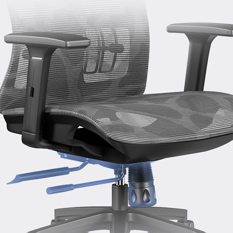 Office Ergonomic Mesh Task Chair Modern Adjustable Arms Swivel Chair Clearhalo 'furn' 'furn_office_chair' 'Furniture' 'Office Chairs' 'Office Furniture' 'office_chair' 1200x1200_c6f0d4dd-8d9b-4fd1-8ba8-a7678084d910