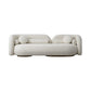 Modern Simple Wool Sofa 2/3-Seater Sloped Arm Sofa with Pillows