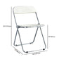 Nordic Style Armless Metal Dining Chairs Stackable Folding Side Chair for Home Use Clearhalo ' kitchen&dining_furn' 'Dining Chairs' 'Dining Tables & Seating' 'dining_chair' 'furn' 'furn_dining_chair' 'Furniture' 'furniture_dining_chair' 'Kitchen & Dining Furniture' 'kitchen' 1200x1200_c6f3220d-9785-4b4f-8d70-231a315e352f