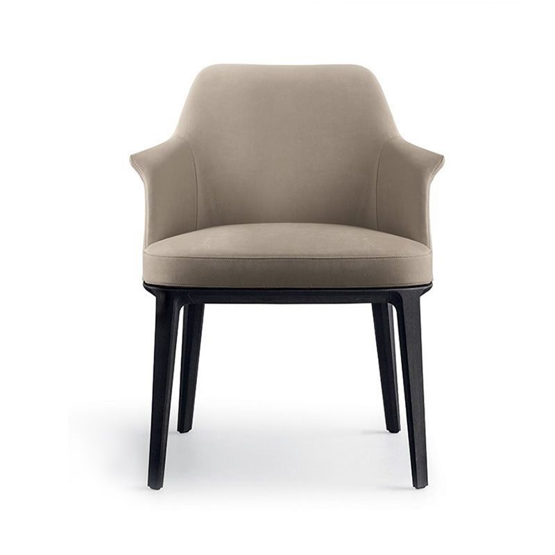 Upholstered Dining Accent Chair Faux Leather and Solid Wood Dining Room Chair Clearhalo 'Dining Chairs' 'Dining Tables & Seating' 'dining_chair' 'furn' 'furn_dining_chair' 'Furniture' 'Kitchen & Dining Furniture' 1200x1200_c6f67b76-4014-4158-97e5-06c209cb54b7