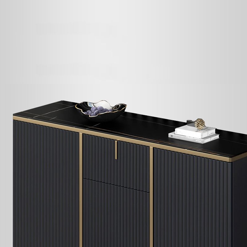 Glamstil Buffet Sideboard Sintered Stone Top Server mit Tür und Schublade für Wohnzimmer