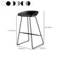 Industrial Indoor Armless Footrest Bar Stool with Metal Legs