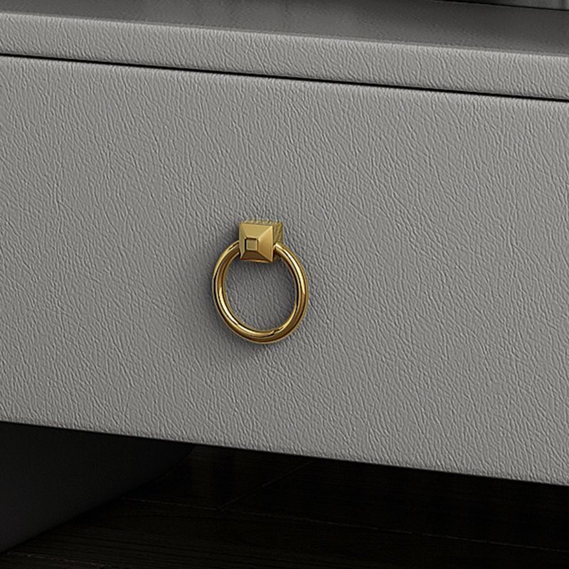 Modern Glass Top Nightstand Wooden Bedside Cabinet with Drawers for Bedroom Clearhalo 'Bedroom Furniture' 'furn' 'furn_night_stand' 'Furniture' 'night_stand' 'Nightstands' 1200x1200_c6f94493-be3c-449e-b331-23bc6d395c91