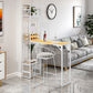 Glam opklapbare bartafelset 1/2-delige bartafel en barkrukken met metalen frame