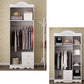White Colour Wooden Wardrobe 2-Drawer Soft Close Door Wardrobe Closet Clearhalo 'Armoires & Wardrobes' 'armoires_wardrobes' 'Bedroom Furniture' 'furn' 'furn_armoires_wardrobes' 'Furniture' 1200x1200_c6fa338f-067f-46a7-b7c4-86048cdb4aa2
