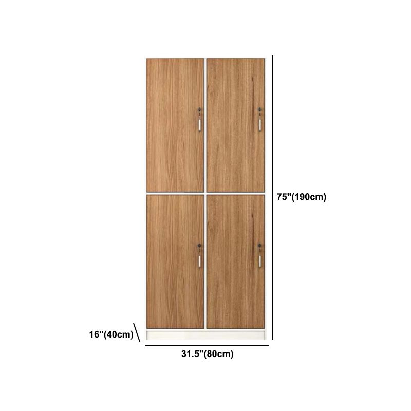 Natuurlijke afwerking binnenkast eigentijdse opbergkast met scharnierende deur