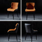 Modern Leather Dining Side Chair Indoor Wingback Chair with Black Legs Clearhalo ' kitchen&dining_furn' 'Dining Chairs' 'Dining Tables & Seating' 'dining_chair' 'Furniture' 'furniture_dining_chair' 'Kitchen & Dining Furniture' 'kitchen' 1200x1200_c6fb4458-eb57-4cde-9093-89e534d6152a