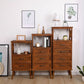 Cofre de acento de madera contemporáneo con cajones y estante de 12.59 "de ancho