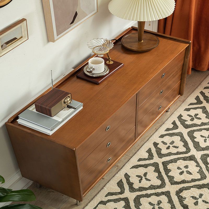 Mid-Century Modern Rectangle Accent Chest Solid Wood Accent Chest