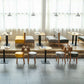 Modern Wood Dinner Room Kitchen Table Brown Table with Black Frame for Dining Room Clearhalo ' dining_table' 'Dining Tables & Seating' 'Dining Tables' 'furn' 'furn_dining_table' 'Furniture' 'furniture_dining_table' 'Kitchen & Dining Furniture' 'kitchen&dining_furn' 'kitchen' 'kitchen_dining_table' 1200x1200_c6fc076c-5503-4fc6-9251-c424b95ed478