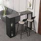 Modern Stone Pub Bar Table Indoor Event and Cocktail Table with Storage Clearhalo 'Bar Furniture' 'Bar Tables' 'bar_tables' 'furn' 'furn_bar_tables' 'Furniture' 'furniture_bar_tables' 'Kitchen & Dining Furniture' 1200x1200_c6fd62bb-f2bb-474e-a88b-aac825b9b0bc