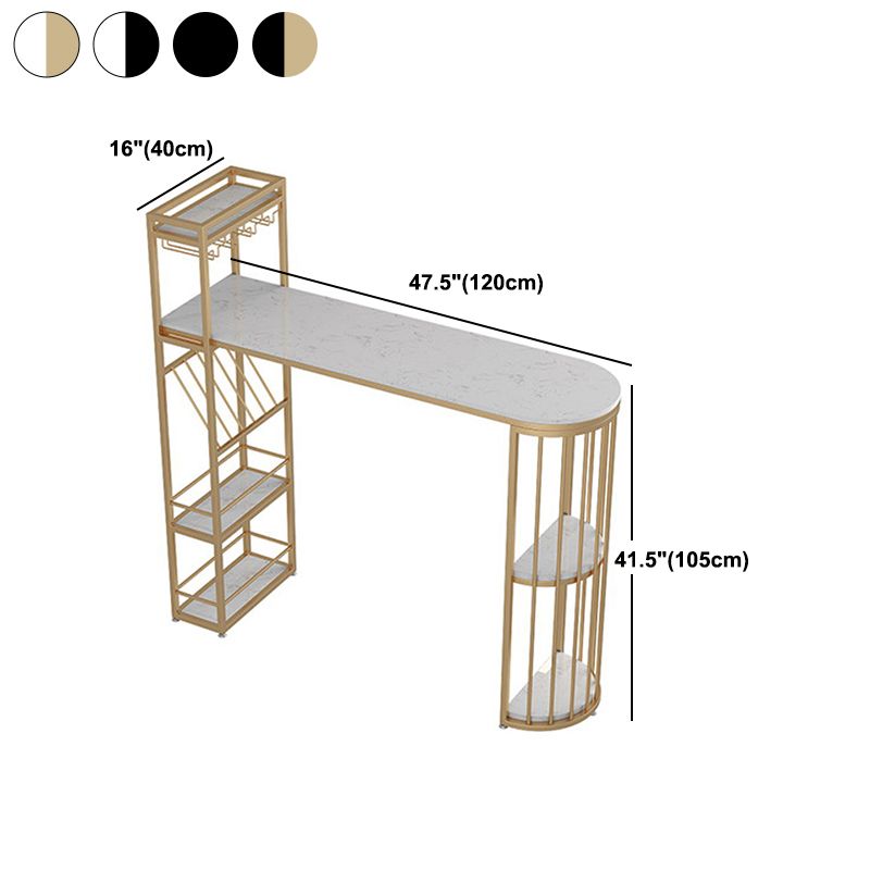 Tavolo da pub in altezza della barra Specialità glam tavolo da barra a piedistallo doppio per bar