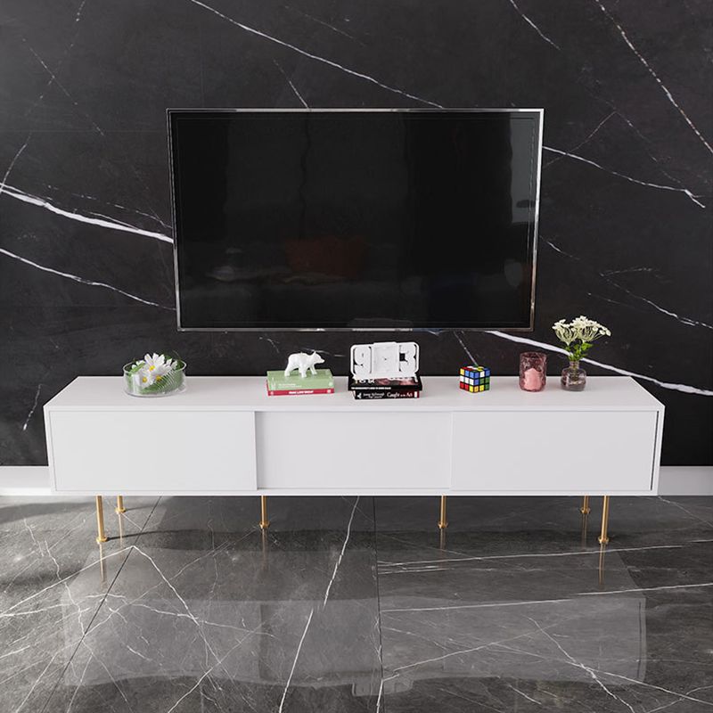 Glam TV Media Stand 16" W Enclosed Storage TV Stand Console with Cabinet Clearhalo 'furn' 'furn_tv_stands_entertainment_centers' 'Furniture' 'Living Room Furniture' 'TV Stands & Entertainment Centers' 'TV Stands & Media Storage Furniture' 'tv_stands_entertainment_centers' 1200x1200_c6ff7faa-23d7-460b-91e6-1615e94036a9