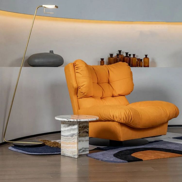 Sedia reclinabile contemporanea Tessuto di base per base di colore stabile per interni