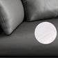 Black Upholstered with Pillow Back Against Leather/leather Seat Clearhalo 'furn' 'furn_sofas' 'Furniture' 'furniture_sofas' 'kitchen' 'kitchen_sofas' 'Living Room Furniture' 'Sofa' 'sofas' 1200x1200_c70028f9-cd7d-4721-bcf3-2dcfedbe0d48