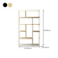 Modern Metal Book Shelf Open Shelf Bookcase with Shelves for Study Room