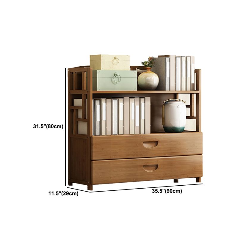 Modern Bamboo Bookcase Standard 11-inch Wide Home Book Shelf