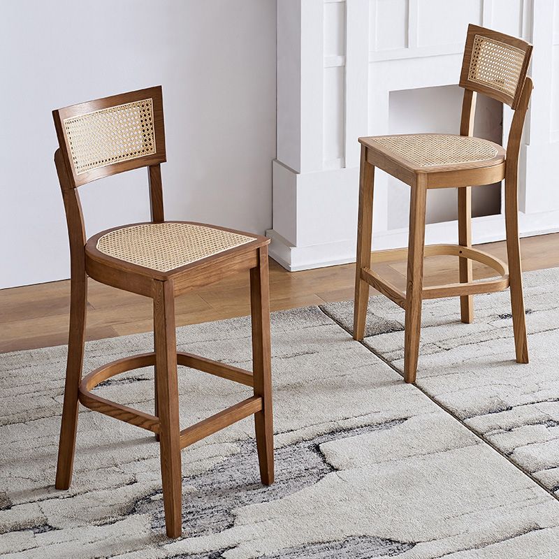 Contemporary Wood Kitchen Dining Room Stool Low Back Bar Armless Stool Clearhalo 'Bar Furniture' 'Bar Stools' 'bar_stools' 'furn' 'furn_bar_stools' 'Furniture' 'furniture_bar_stools' 'Kitchen & Dining Furniture' 1200x1200_c702ef25-8ab9-4977-bb88-6bded51b56e2