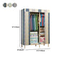 Modern Style Wardrobe Metal 1-Door Wardrobe Closet with Legs