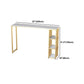 Glam Marble 1/2/3 Pieces Counter Height Set Rectangle Indoor Counter Set with Storage Clearhalo 'Bar Furniture' 'furn' 'furn_home_bar_bar_sets' 'Furniture' 'Home Bars & Bar Sets' 'home_bar_bar_sets' 'Kitchen & Dining Furniture' 1200x1200_c707cff0-4249-47e6-a42c-e5a4c31f5acb