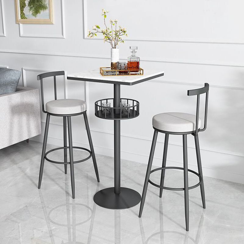 Scandinavian Metal Barstool Fabric Counter Stool in Matte Finish Clearhalo 'Bar Furniture' 'Bar Stools' 'bar_stools' 'furn' 'furn_bar_stools' 'Furniture' 'Kitchen & Dining Furniture' 1200x1200_c709a7fb-e3db-4ed7-acb2-cd9a5de886d0